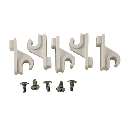 Organized Living Organized Living Plastic/Steel Adjustable Pole Clips and Caps, PK5 1464-6665-11